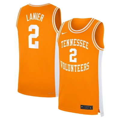 Maillot de basket-ball réplique Nike Chaz Lanier Tennessee Orange Volunteers pour homme