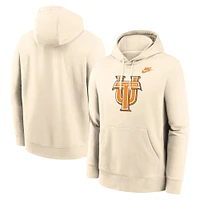 Men's Nike Cream Tennessee Volunteers Vault Logo Pullover Hoodie