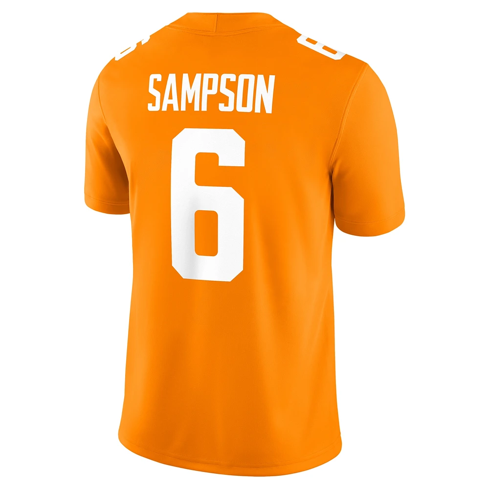 Maillot de football Nike Dylan Sampson Tennessee Orange Volunteers NIL pour homme