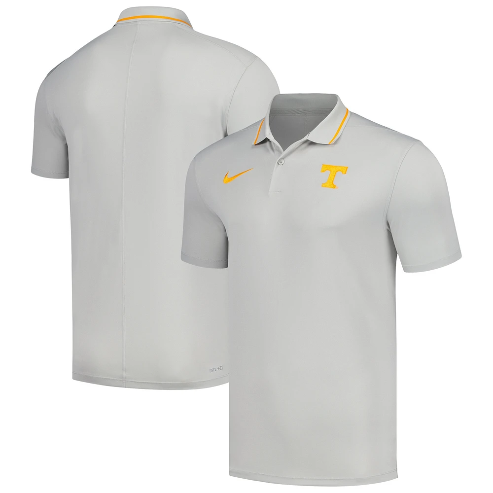 Men's Nike Gray Tennessee Volunteers 2023 Coaches Performance Polo