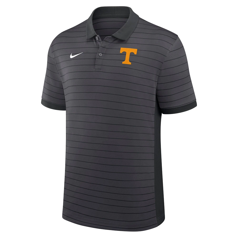 Men's Nike Gray Tennessee Volunteers 2025 Early Season Coaches Sideline Victory Stripe Performance Polo