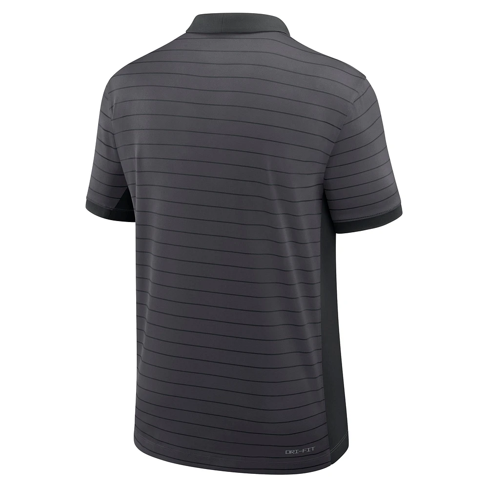 Men's Nike Gray Tennessee Volunteers 2025 Early Season Coaches Sideline Victory Stripe Performance Polo