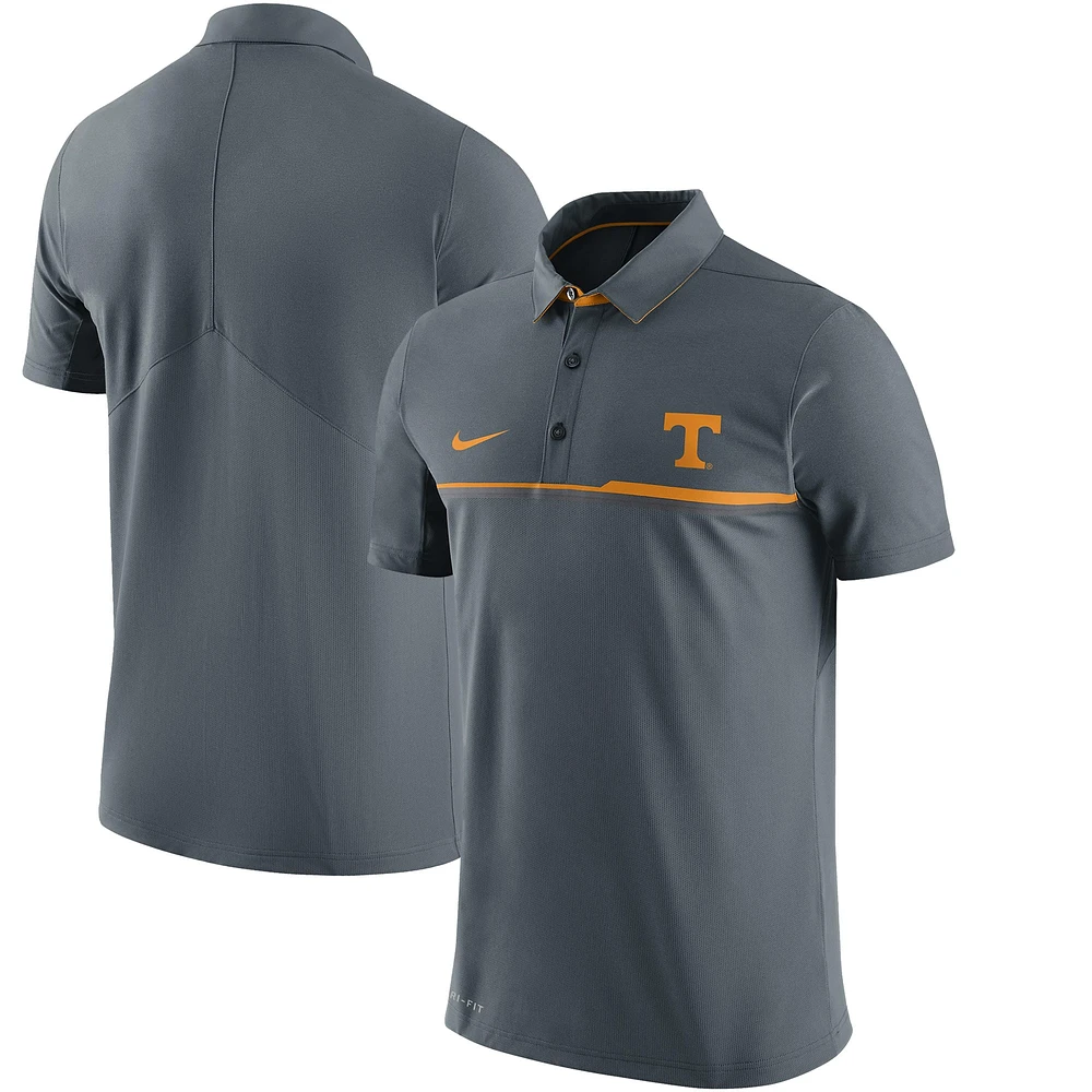 Polo Nike gris Tennessee Volunteers Elite Coaches Sideline Performance pour homme