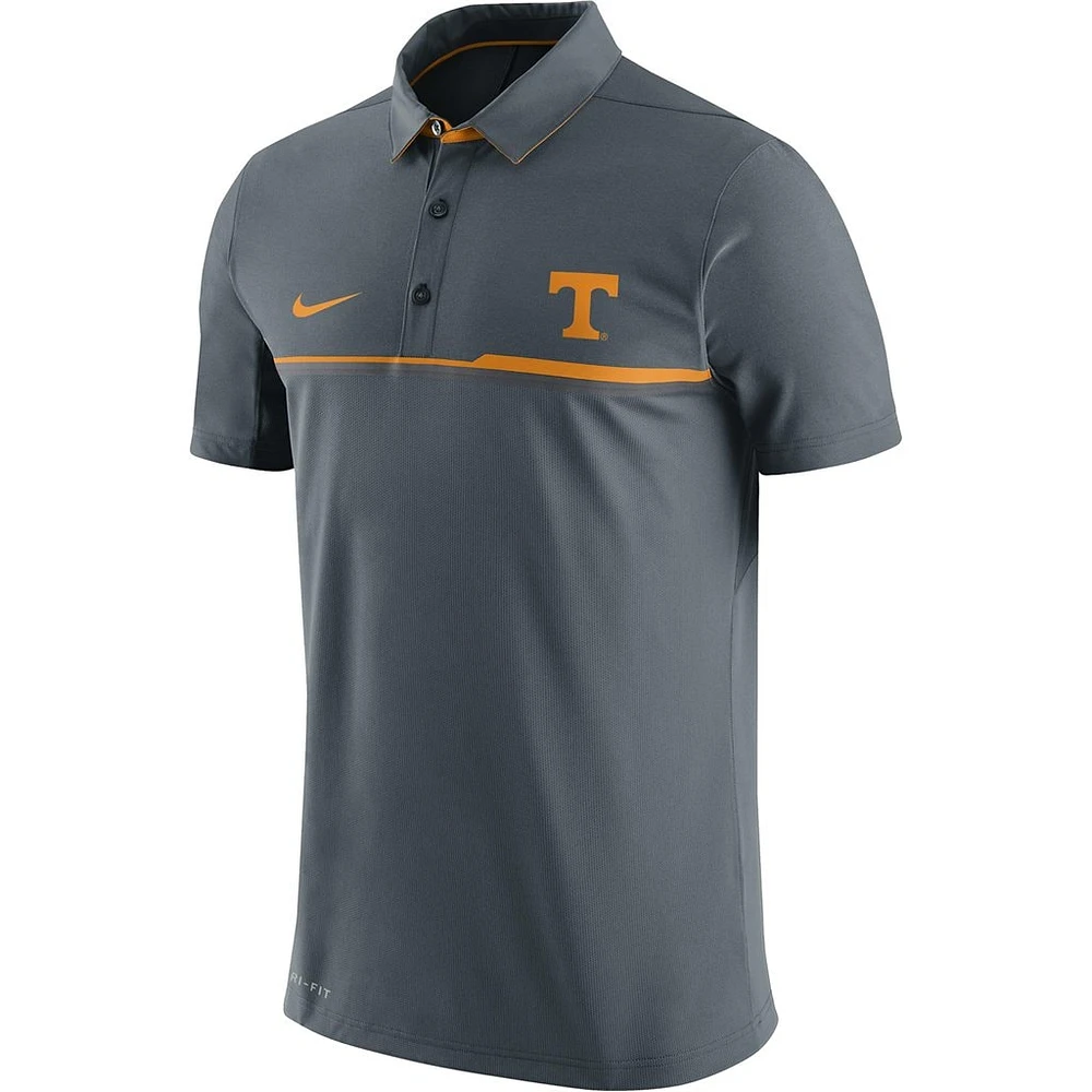 Polo Nike gris Tennessee Volunteers Elite Coaches Sideline Performance pour homme