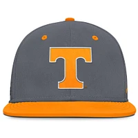 Men's Nike Gray Tennessee Volunteers On-Field Dugout True Performance Fitted Hat