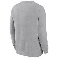 Men's Nike Heather Gray Tennessee Volunteers Legacy Classic Pullover Sweatshirt