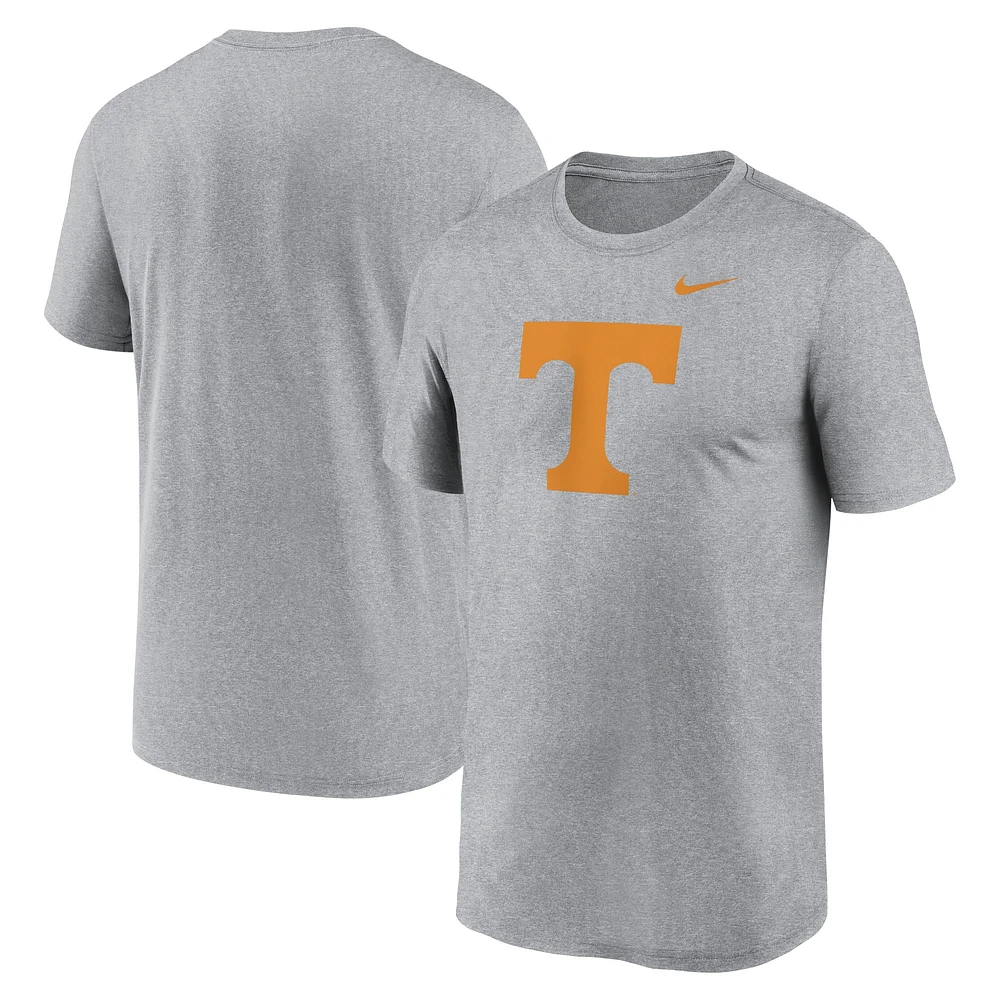 Men's Nike Heather Gray Tennessee Volunteers Primetime Legend Logo T-Shirt