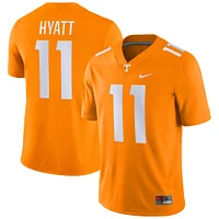 Maillot de match des volontaires du Tennessee Nike Jalin Hyatt Tennessee Orange pour homme