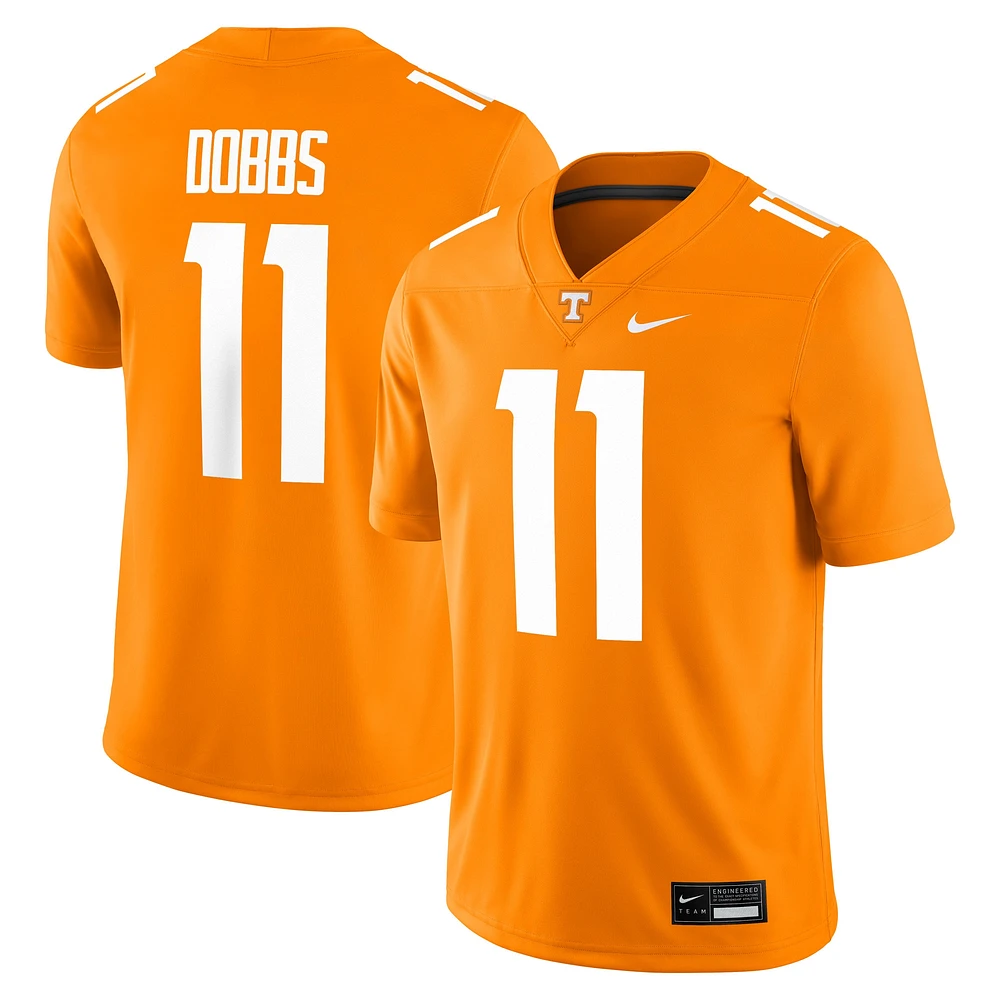 Maillot de jeu Nike Joshua Dobbs Orange Tennessee Volunteers pour homme