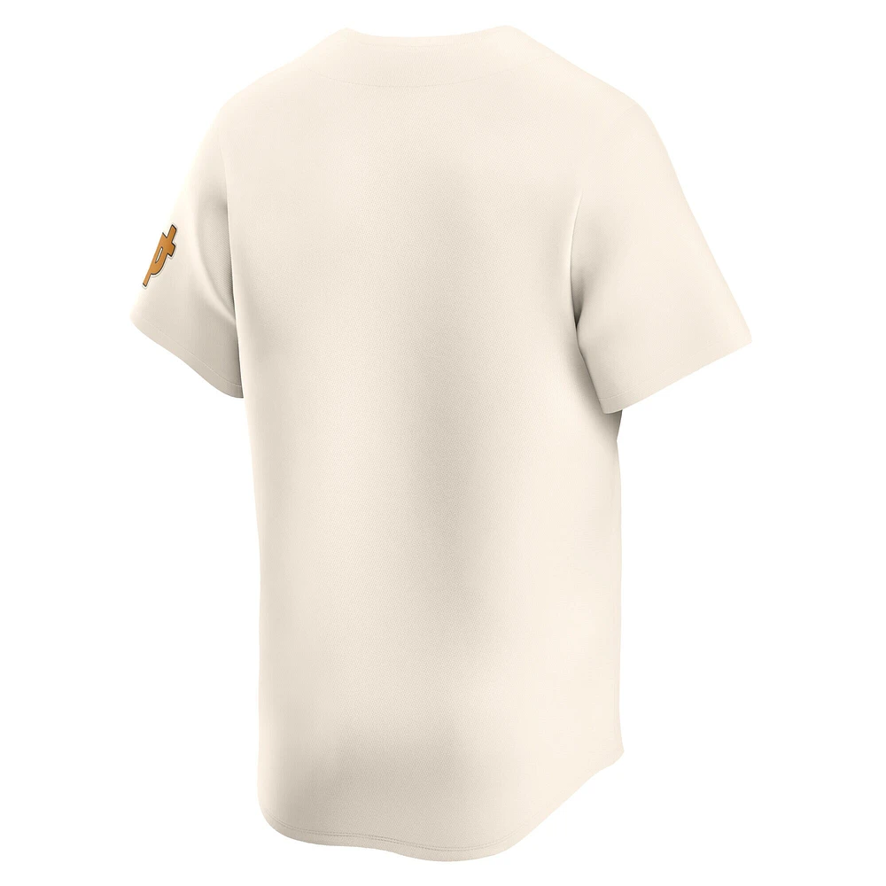 Maillot de baseball Nike Natural Tennessee Volunteers Alternate Limited pour homme