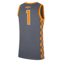 Maillot Nike #1 Réplique des Volontaires du Tennessee Gris pour Homme