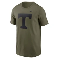 Men's Nike Olive Tennessee Volunteers 2024 Military Appreciation Tonal Logo Performance T-Shirt