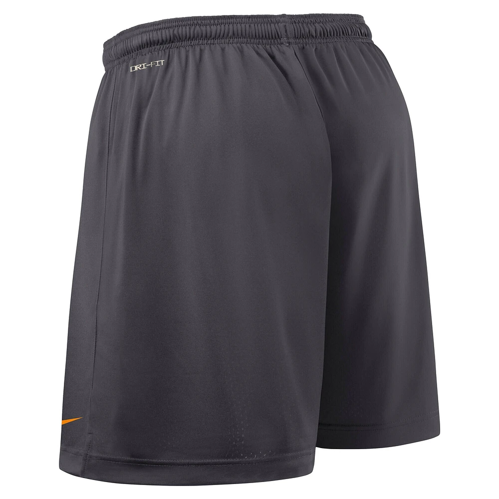 Short Nike Tennessee Orange/Anthracite Volunteers 2025 Sideline Performance réversible pour homme