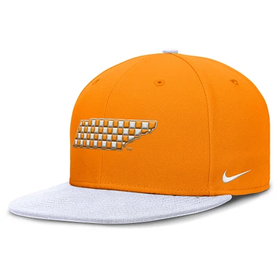 Casquette Nike Tennessee Orange/Blanc Volunteers Bicolore Performance Fitted pour homme