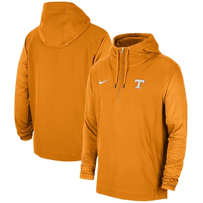 Men's Nike Tennessee Orange Volunteers 2023 Sideline Player Quarter-Zip Hoodie Jacket