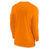 Men's Nike Tennessee Orange Volunteers 2024 Sideline Coach UV Performance Long Sleeve T-Shirt