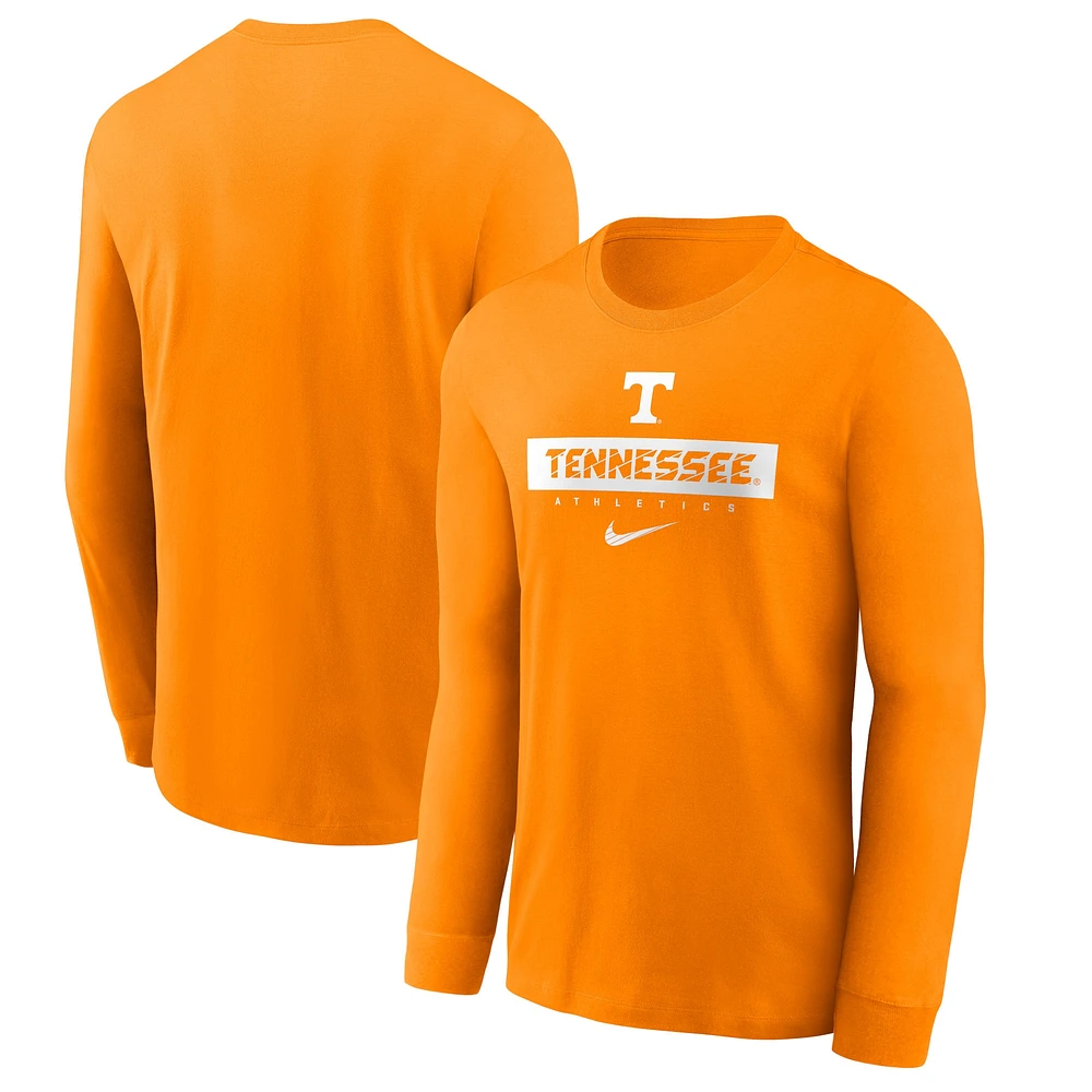 Men's Nike Tennessee Orange Volunteers 2024 Sideline Legend Performance Long Sleeve T-Shirt