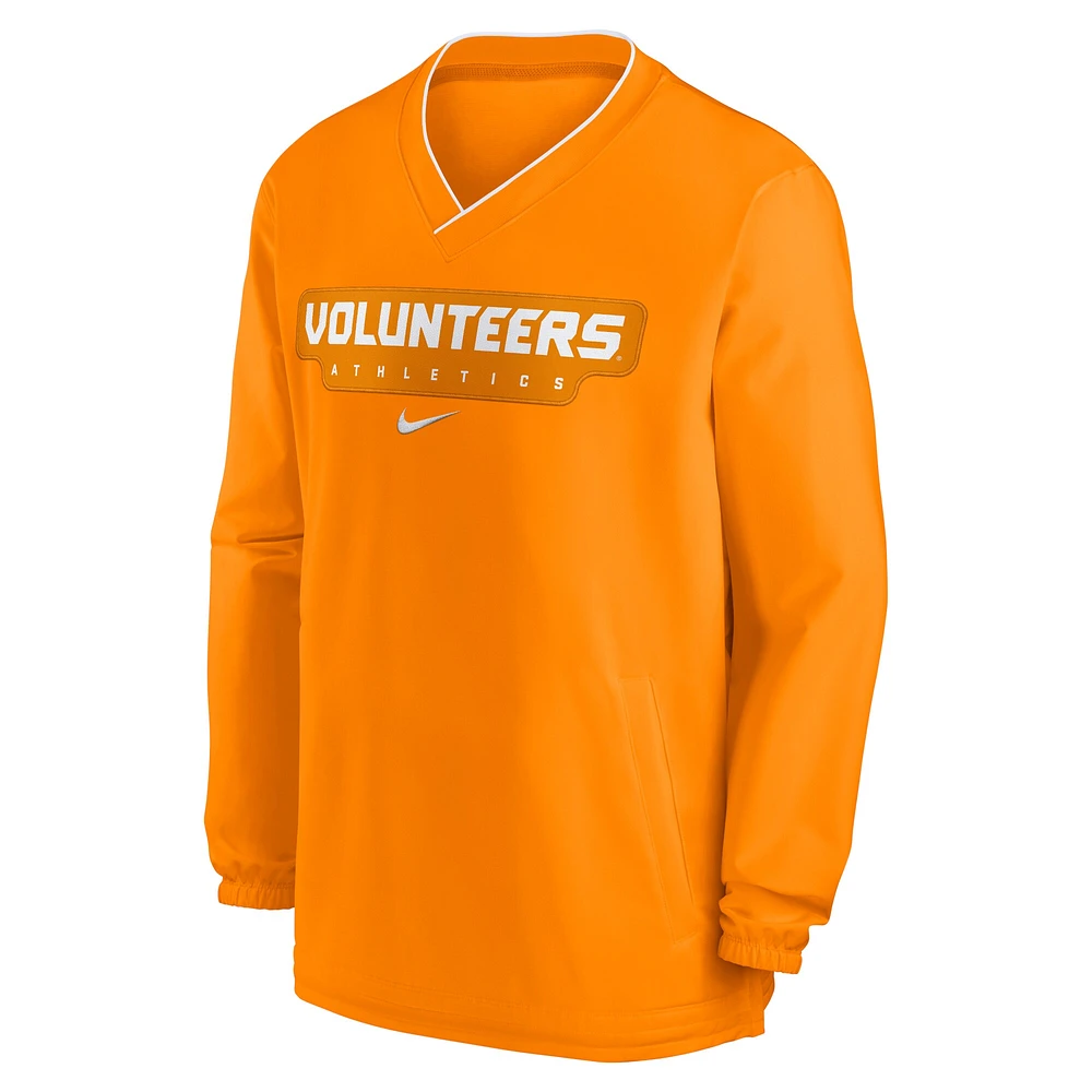 Men's Nike Tennessee Orange Volunteers 2024 Sideline Pullover Windshirt