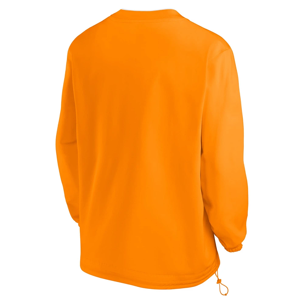 Men's Nike Tennessee Orange Volunteers 2024 Sideline Pullover Windshirt