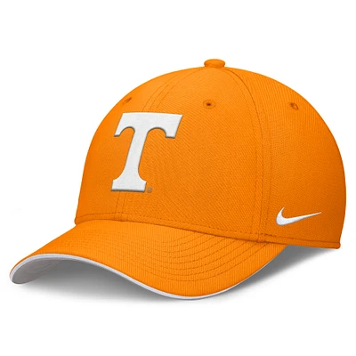 Men's Nike Tennessee Orange Volunteers 2025 Dugout Coaches Rise Swoosh Performance Flex Hat