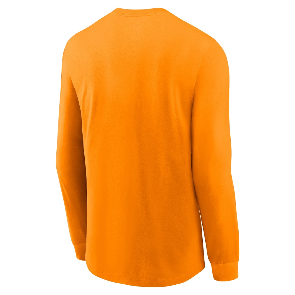 Men's Nike Tennessee Orange Volunteers 2025 Sideline Performance Long Sleeve T-Shirt