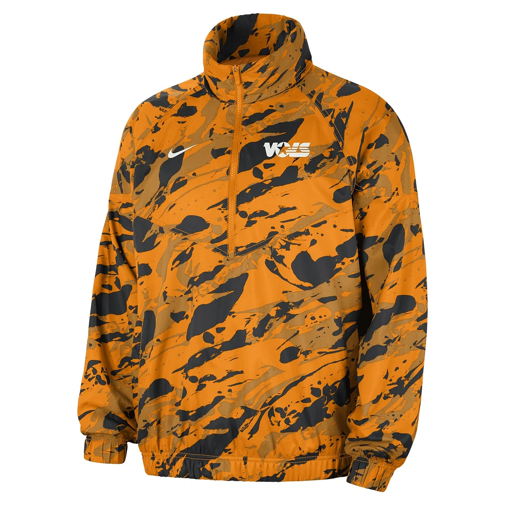 Veste anorak à demi-zip Nike Tennessee Orange Volunteers pour homme