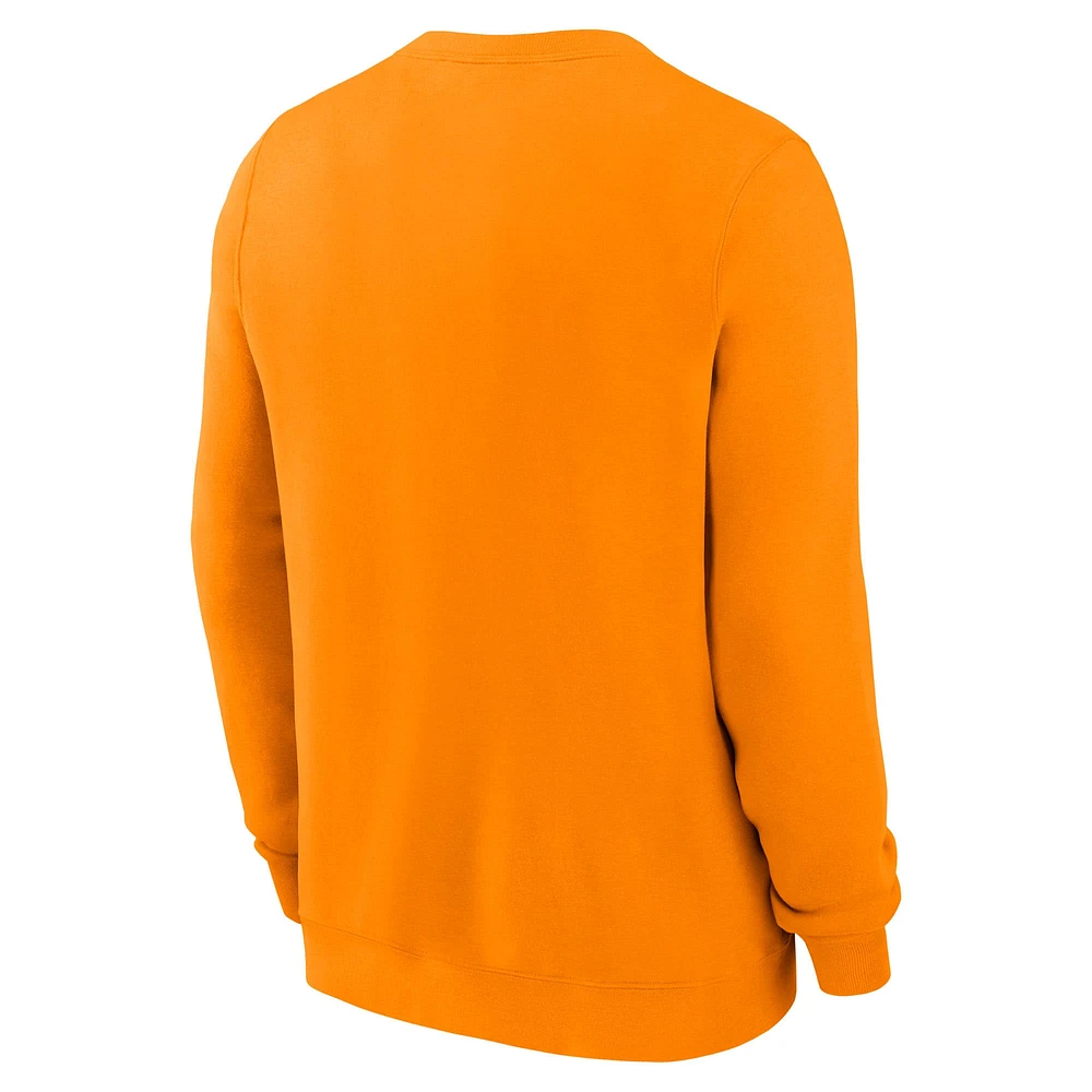 Men's Nike Tennessee Orange Volunteers Arched Seal Pullover Sweatshirt