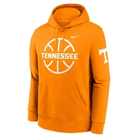 Men's Nike  Tennessee Orange Volunteers Basketball Icon Club Fleece Pullover Hoodie