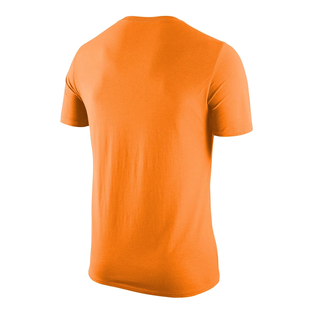 T-shirt avec logo de basket-ball Nike Tennessee Volunteers pour homme, orange