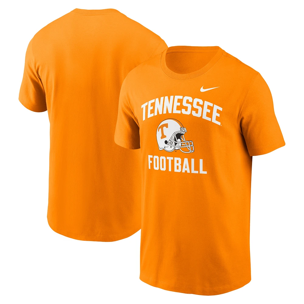 Men's Nike Tennessee Orange Volunteers Campus Football Helmet T-Shirt