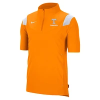 Men's Nike Tennessee Orange Volunteers Coach Short Sleeve Quarter-Zip Jacket
