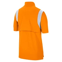 Men's Nike Tennessee Orange Volunteers Coach Short Sleeve Quarter-Zip Jacket
