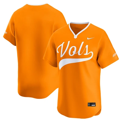 Maillot de baseball Nike Tennessee Orange Volunteers College Limited pour homme