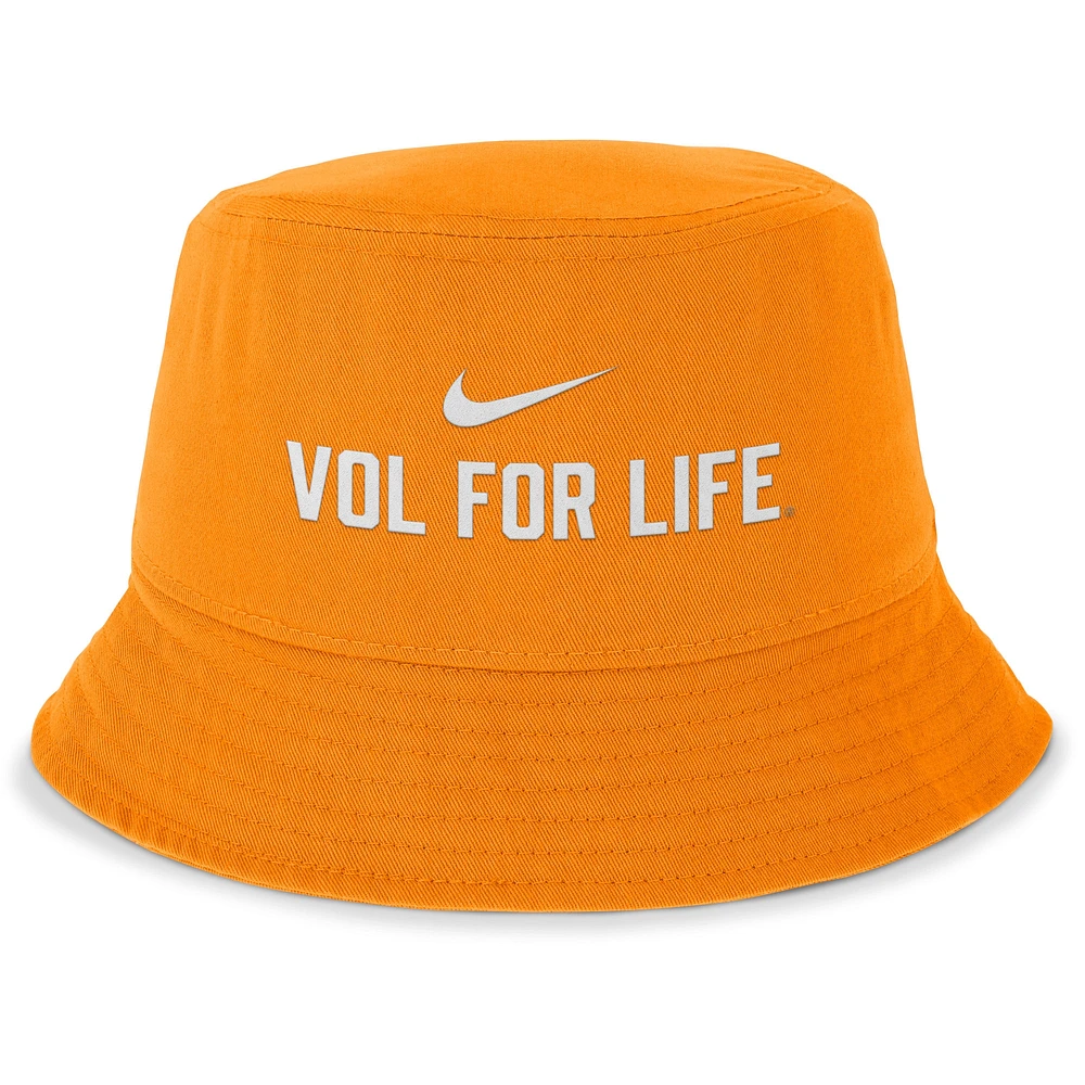 Chapeau bob Apex local des volontaires du Tennessee orange Nike pour hommes