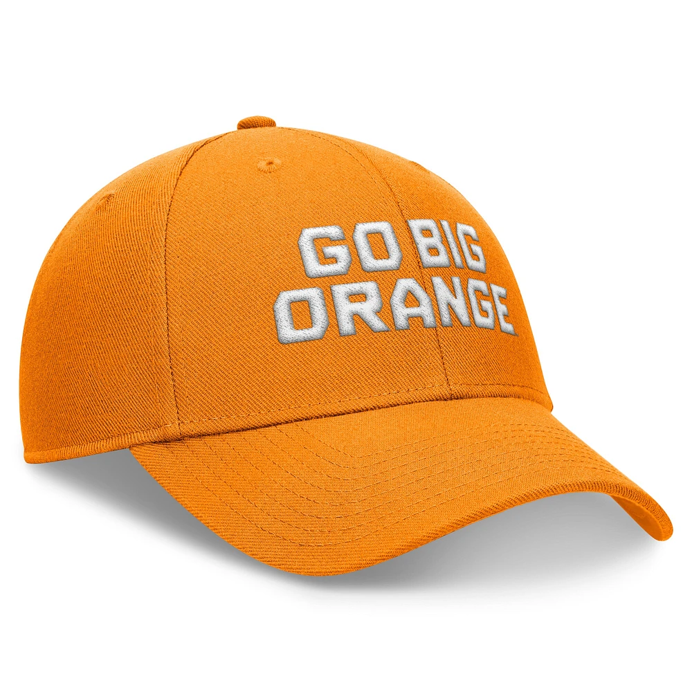 Casquette réglable à hauteur locale Nike Tennessee Orange Tennessee Volunteers pour hommes