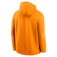 Men's Nike  Tennessee Orange Volunteers Primetime Dynamic Mascot Club Fleece Pullover Hoodie