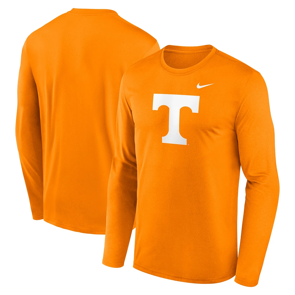 T-shirt à manches longues Nike Tennessee Orange Volunteers Primetime Primary Legend pour homme