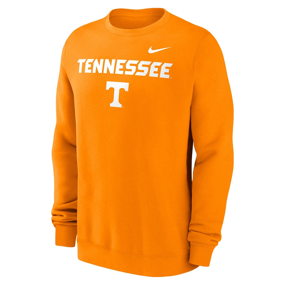 Sweat-shirt à enfiler Nike Tennessee Orange Volunteers Primetime Primary Stack pour homme