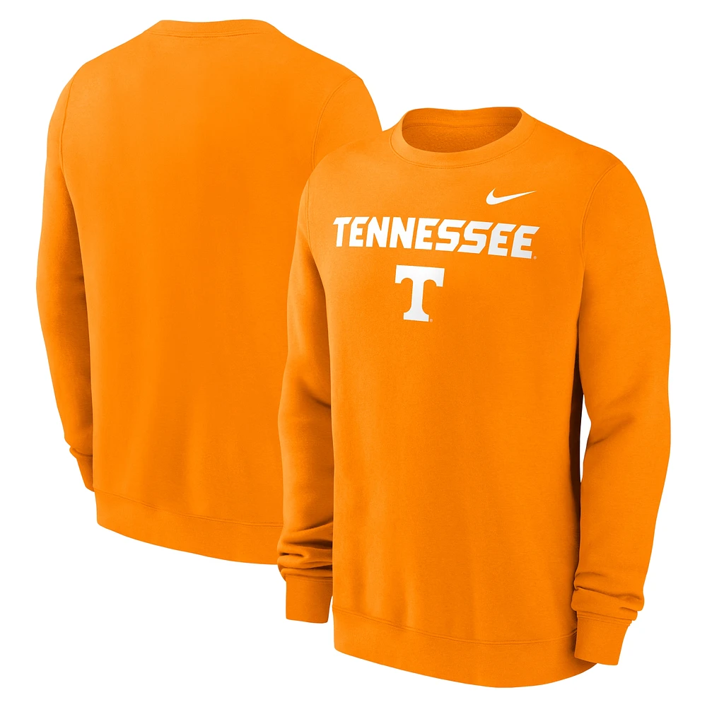 Sweat-shirt à enfiler Nike Tennessee Orange Volunteers Primetime Primary Stack pour homme