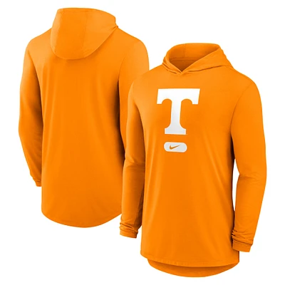 T-shirt à capuche manches longues Nike Tennessee Orange Volunteers Primetime Tri-Blend Performance pour homme