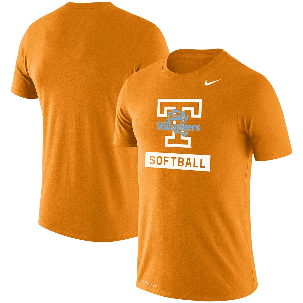 Men's Nike Tennessee Orange Volunteers Softball Drop Legend Slim Fit Performance T-Shirt