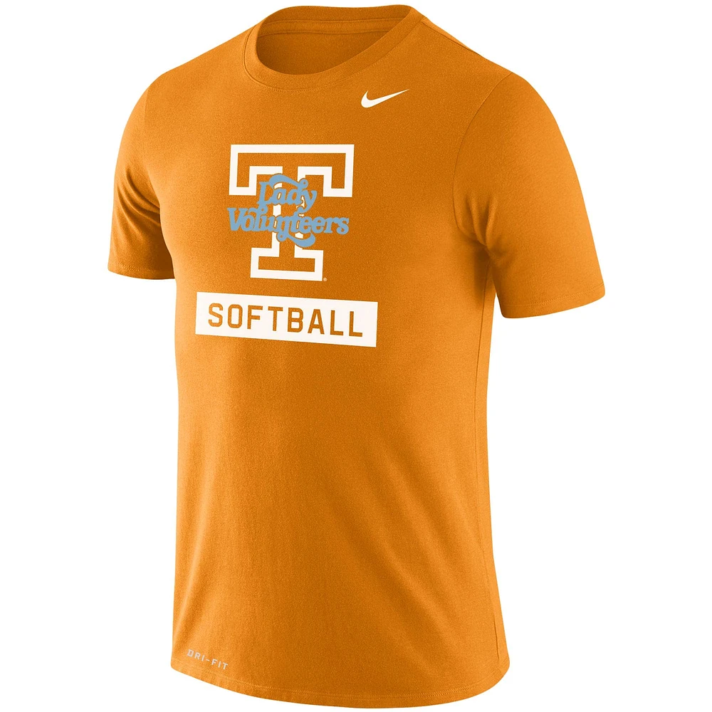 T-shirt de performance coupe slim Nike Tennessee Volunteers Softball Drop Legend pour homme