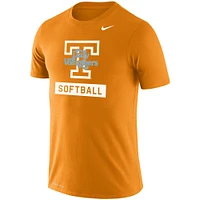 Men's Nike Tennessee Orange Volunteers Softball Drop Legend Slim Fit Performance T-Shirt