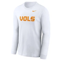 Men's Nike White Tennessee Volunteers Alternate Logo Long Sleeve T-Shirt