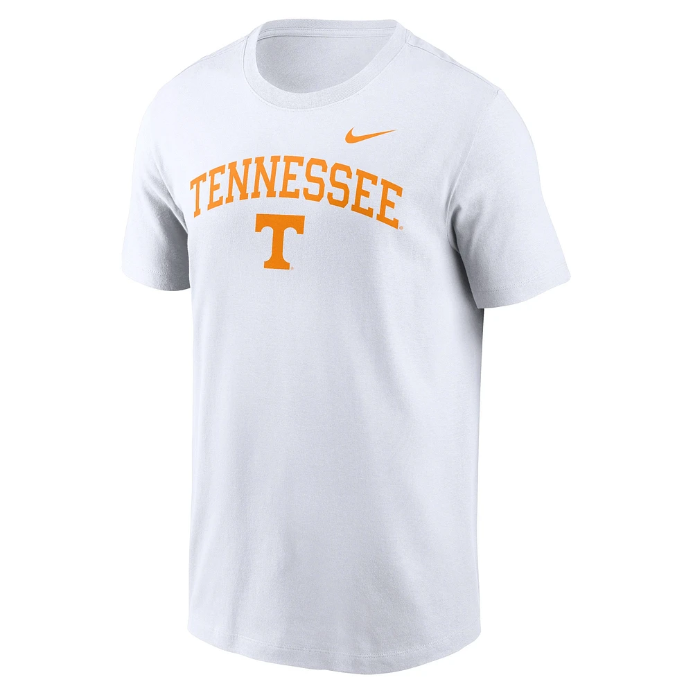 T-shirt Nike Tennessee Volunteers Blitz 2-Hit pour homme, blanc