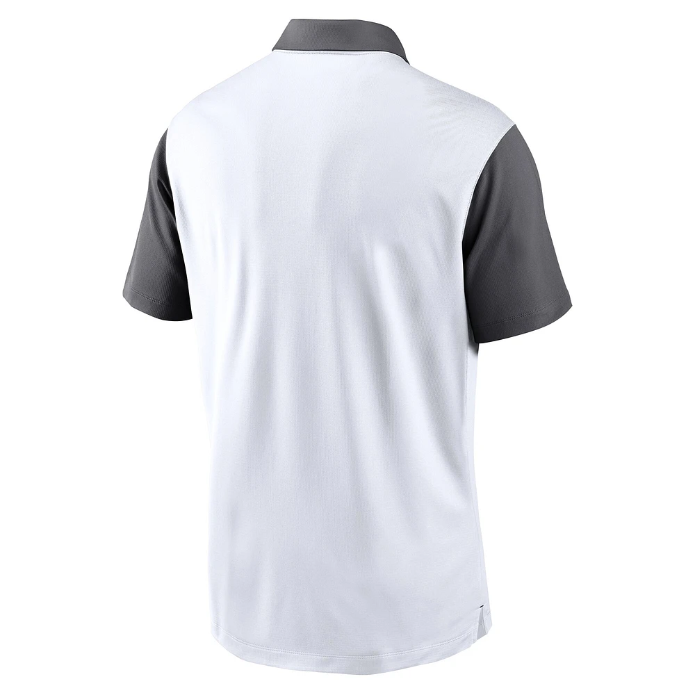 Men's Nike White Tennessee Volunteers Campus Pattern Vapor Performance Polo
