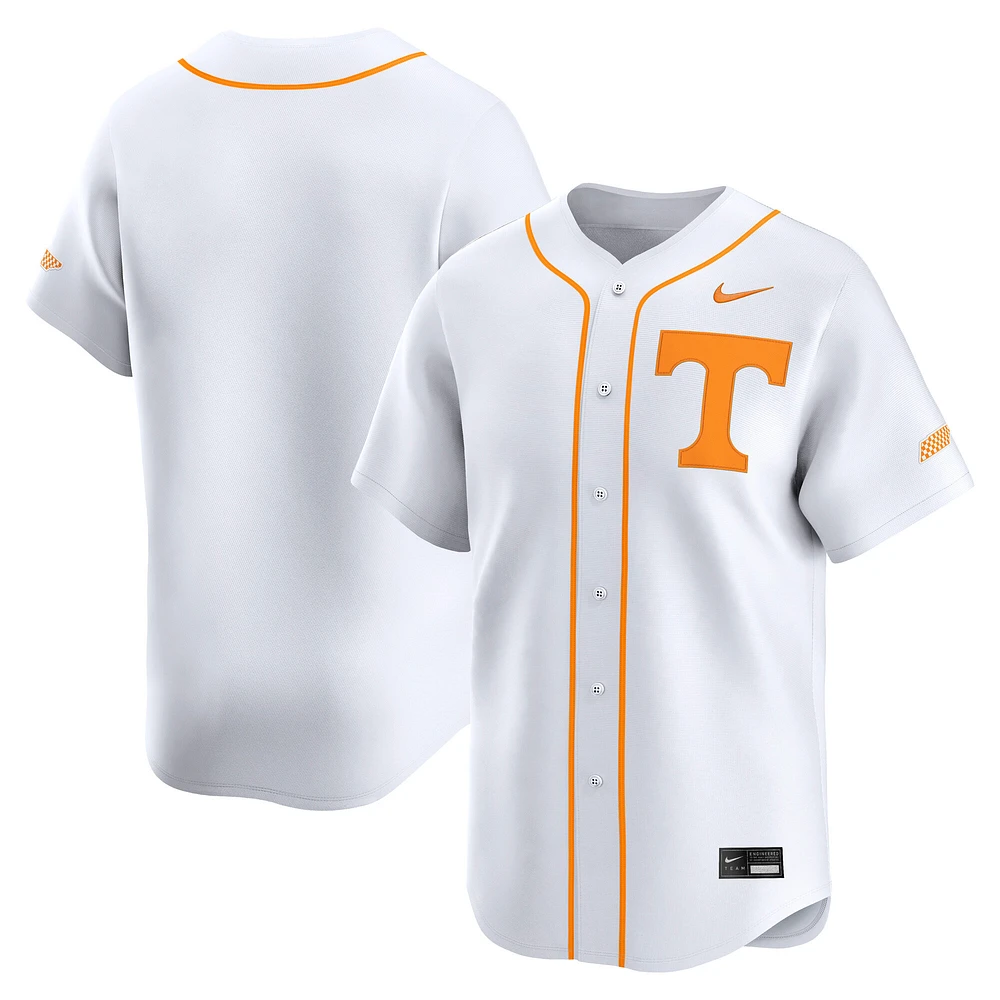 Men's Nike White Tennessee Volunteers College Limited Baseball Jersey