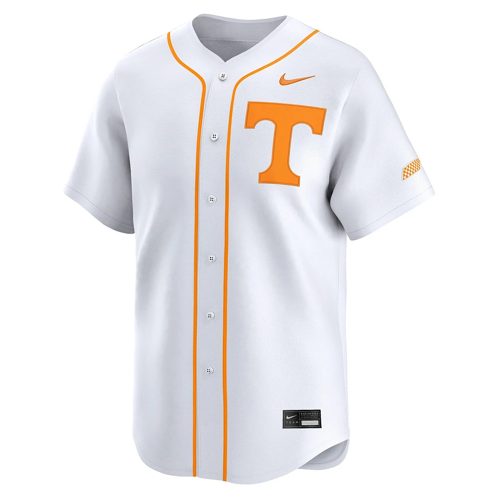 Men's Nike White Tennessee Volunteers College Limited Baseball Jersey