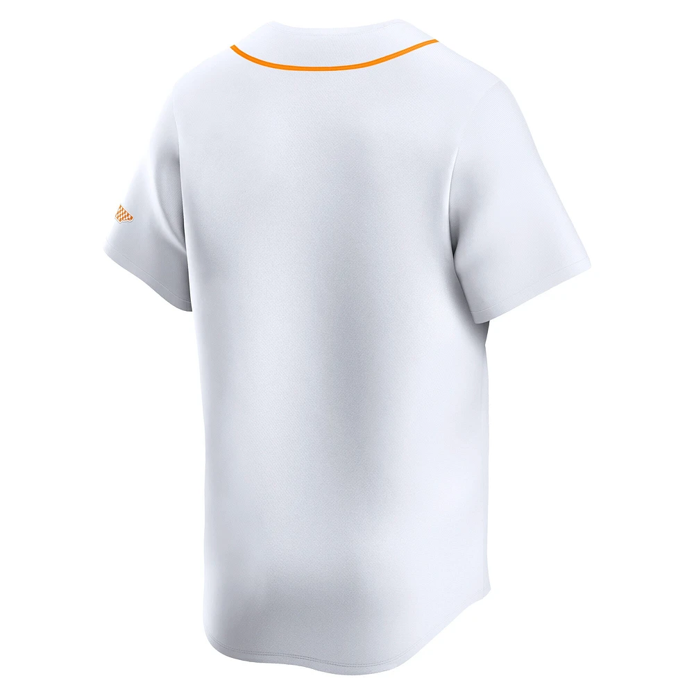 Men's Nike White Tennessee Volunteers College Limited Baseball Jersey