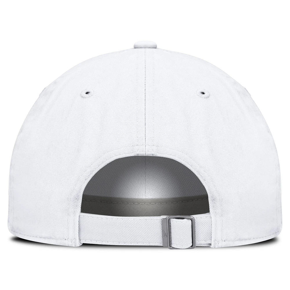 Men's Nike White Tennessee Volunteers Core Club Mascot Wordmark Adjustable Hat